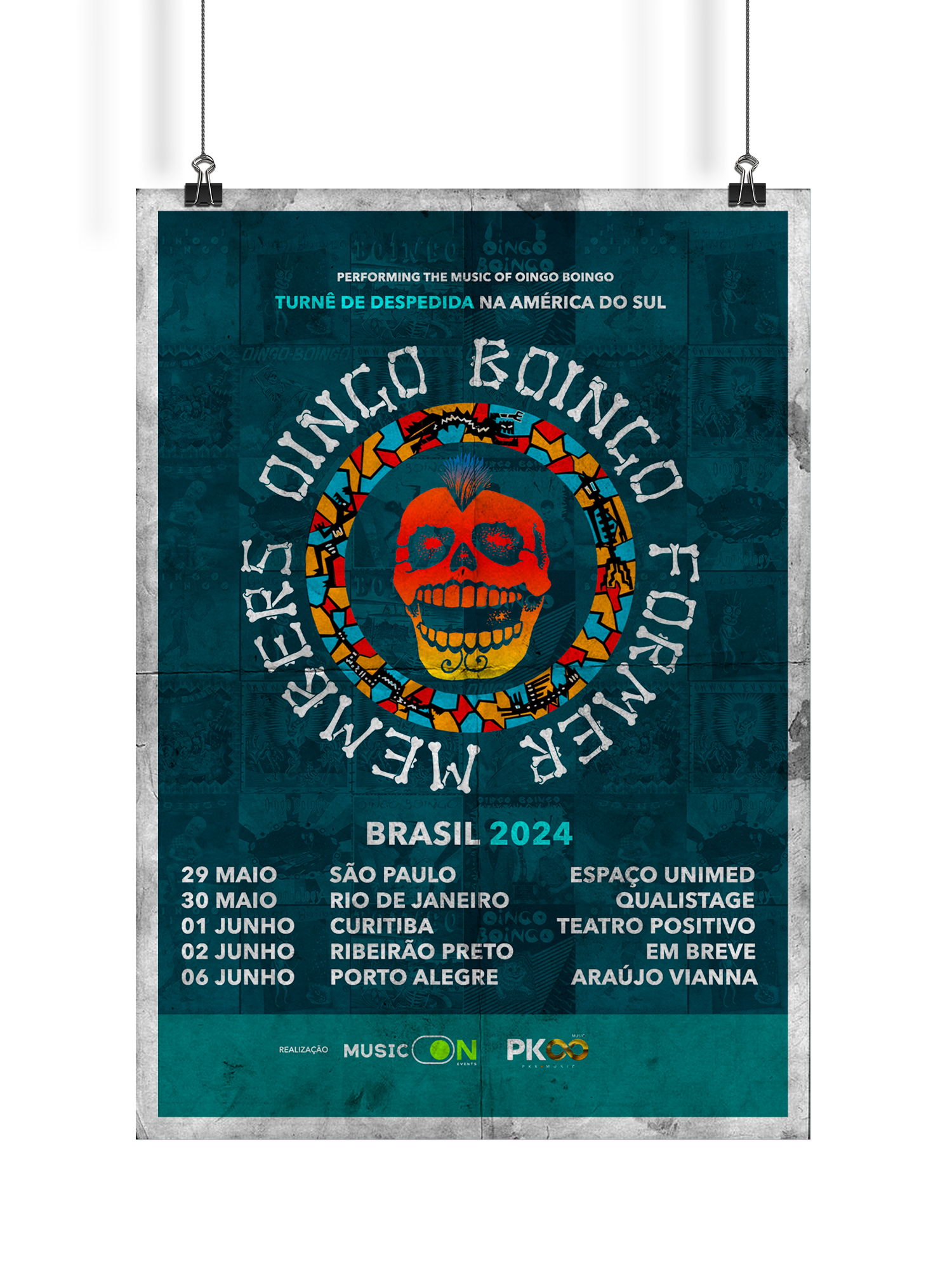 Pôster da turnê Oingo Boingo